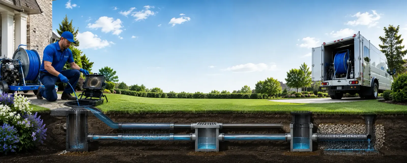 Outdoor drain cleaning information for Belle Plaine, IA